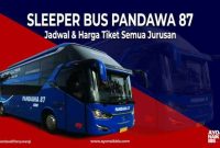 Harga tiket bus pandawa 87 sleeper